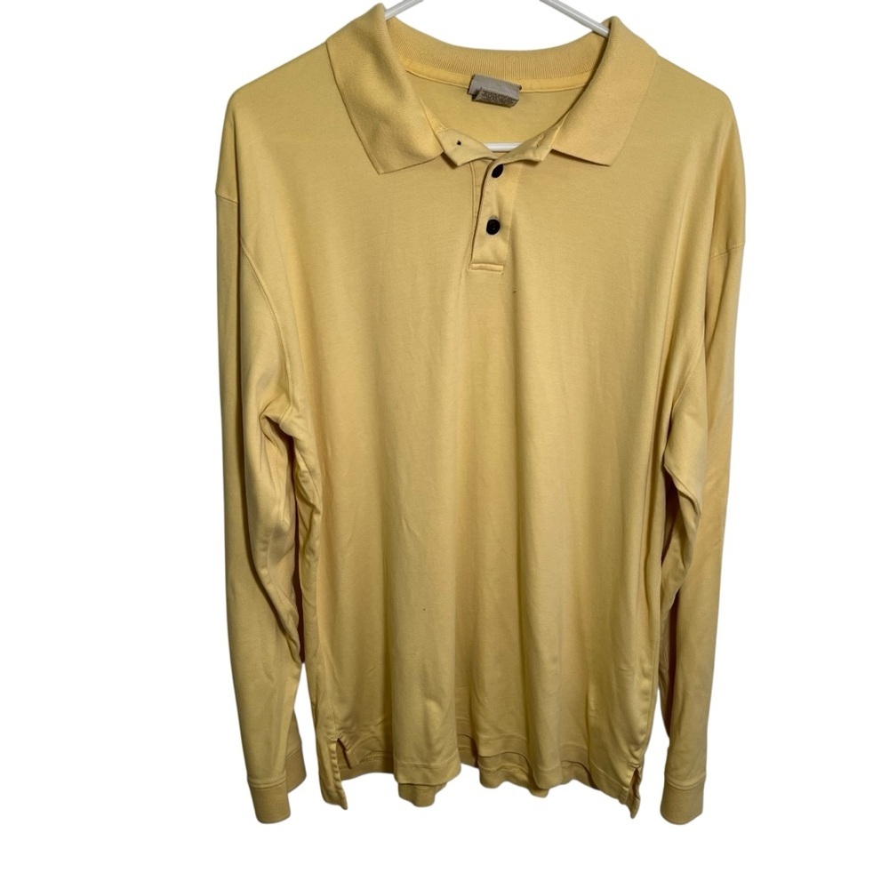 L.L. Bean Yellow Polo Shirt - Picture 2 of 10